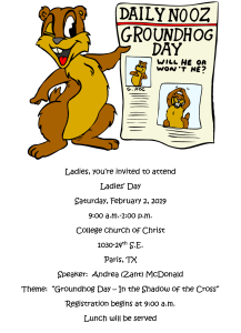Ladies' Day invitation 2019